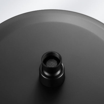Skorter | Black round fixed shower head Modern design wall-mounted shower head