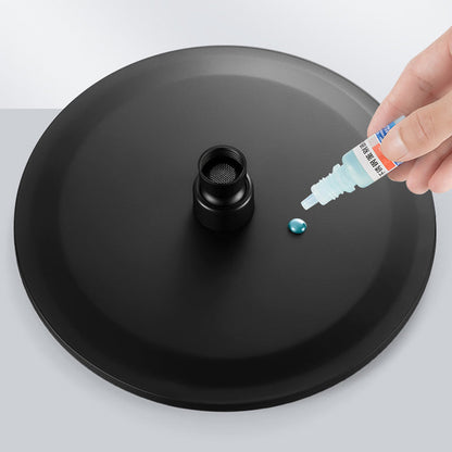 Skorter | Black round fixed shower head Modern design wall-mounted shower head