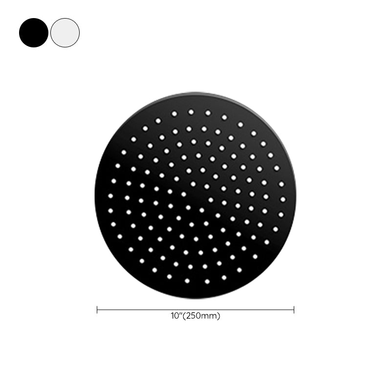 Skorter | Black round fixed shower head Modern design wall-mounted shower head
