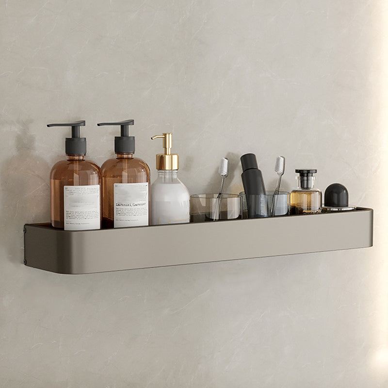 Skorter | Contemporary Aluminum Bathroom Accessories Set Gray Bath Shelf