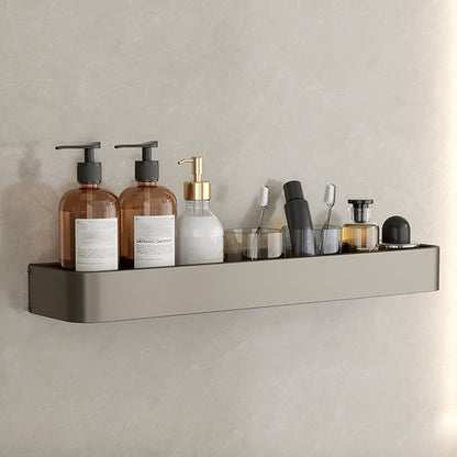Skorter | Contemporary Aluminum Bathroom Accessory Set Gray Bath Shelf
