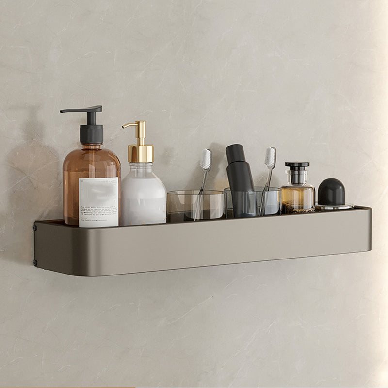 Skorter | Contemporary Aluminum Bathroom Accessory Set Gray Bath Shelf
