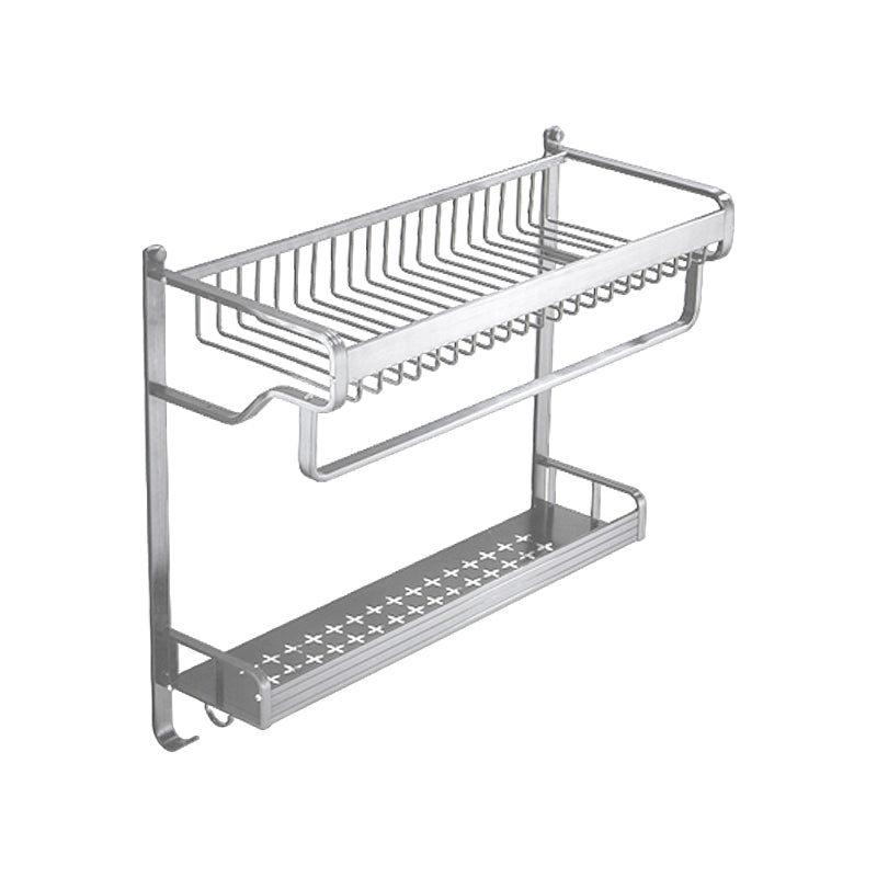 Skorter | Black / Silver Bathroom Accessories Aluminium Hardware Set Bathroom Shelf