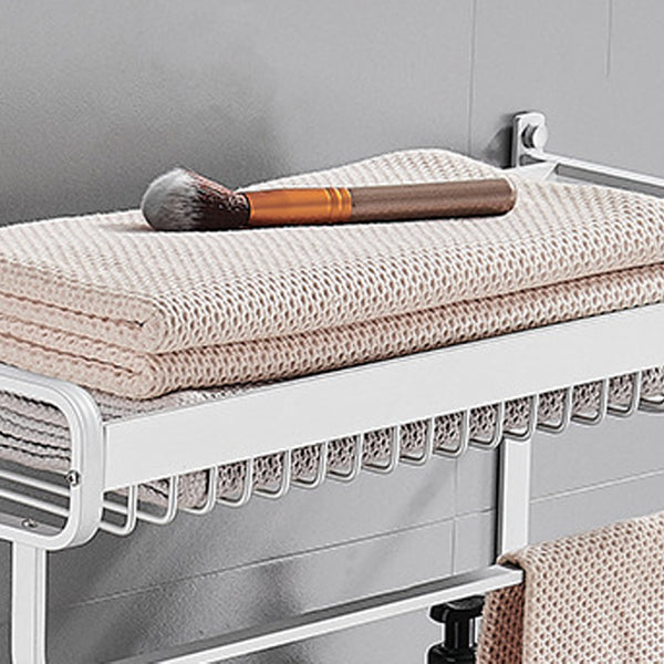 Skorter | Black / Silver Bathroom Accessories Aluminium Hardware Set Bathroom Shelf