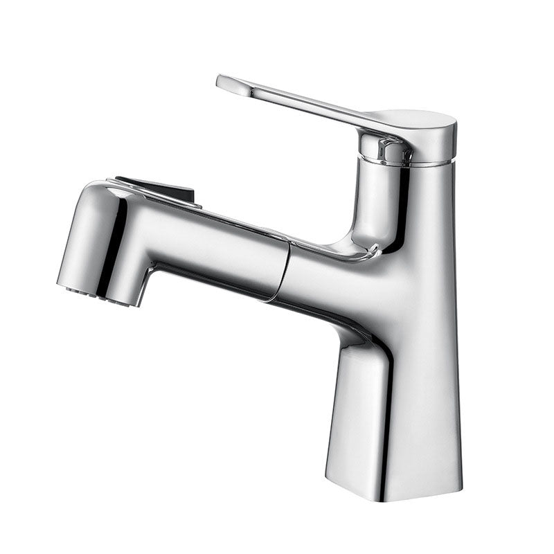 Skorter | Contemporary Vessel Faucet Metal Single Lever Low Arc Vessel Faucet for the Bathroom