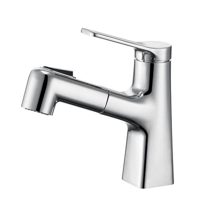Skorter | Contemporary Vessel Faucet Metal Single Lever Low Arc Vessel Faucet for the Bathroom