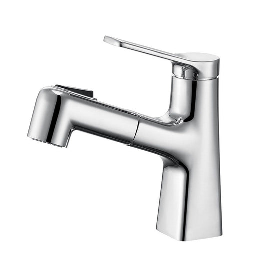 Skorter | Contemporary Vessel Faucet Metal Single Lever Low Arc Vessel Faucet for the Bathroom