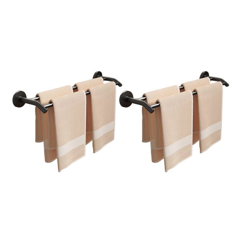 Skorter | Aluminium Bathroom Hardware Set Black Bathroom Accessories Kit Towel Holder