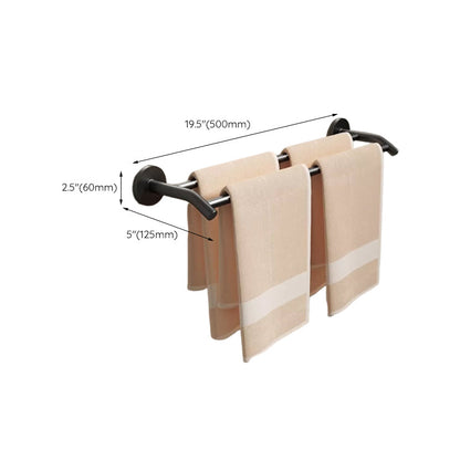 Skorter | Aluminium Bathroom Hardware Set Black Bathroom Accessories Kit Towel Holder