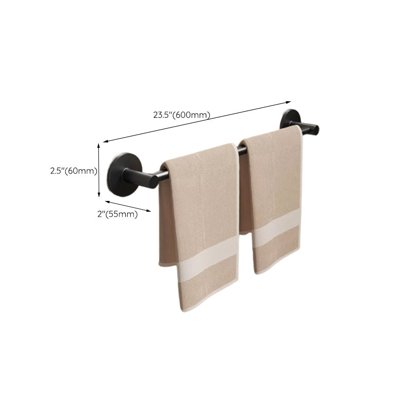 Skorter | Aluminium Bathroom Hardware Set Black Bathroom Accessories Kit Towel Holder