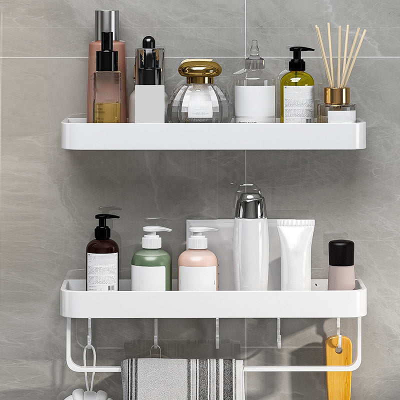 Skorter | Contemporary Bathroom Accessory Set Metal Bathroom Shelf in White