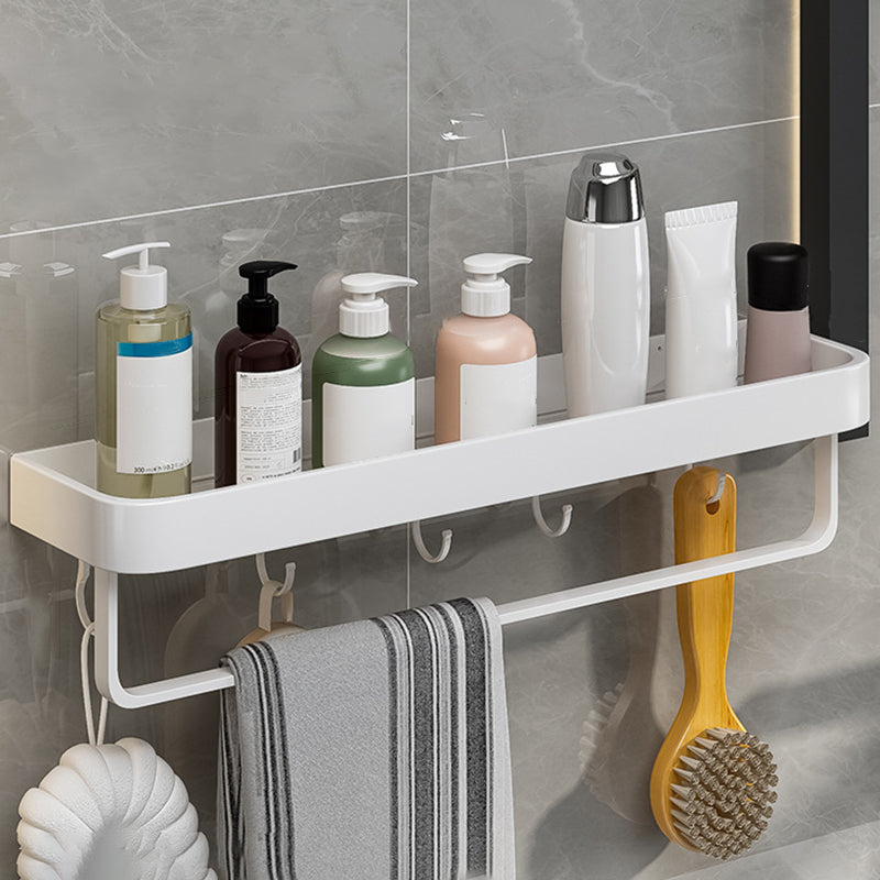 Skorter | Contemporary Bathroom Accessory Set Metal Bathroom Shelf in White