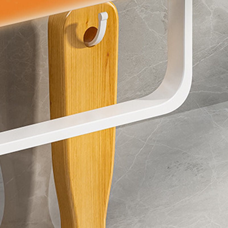 Skorter | Contemporary Bathroom Accessory Set Metal Bathroom Shelf in White