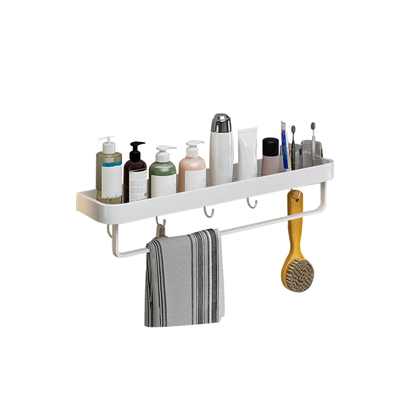 Skorter | Contemporary Bathroom Accessory Set Metal Bathroom Shelf in White