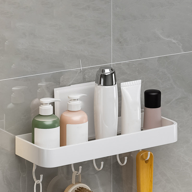 Skorter | Contemporary Bathroom Accessory Set Metal Bathroom Shelf in White