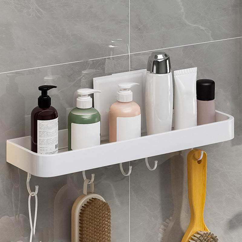 Skorter | Contemporary Bathroom Accessory Set Metal Bathroom Shelf in White