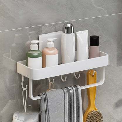 Skorter | Contemporary Bathroom Accessory Set Metal Bathroom Shelf in White