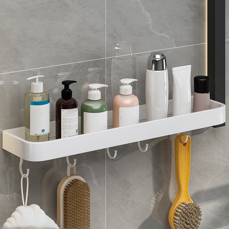 Skorter | Contemporary Bathroom Accessory Set Metal Bathroom Shelf in White