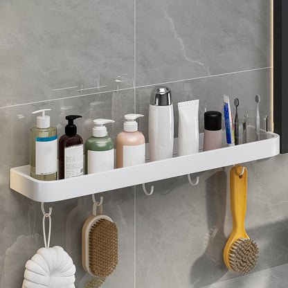 Skorter | Contemporary Bathroom Accessory Set Metal Bathroom Shelf in White
