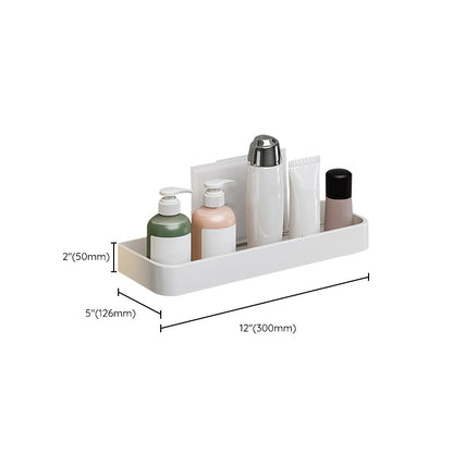 Skorter | Contemporary Bathroom Accessory Set Metal Bathroom Shelf in White