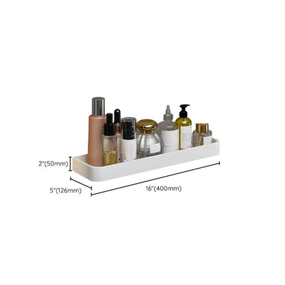 Skorter | Contemporary Bathroom Accessory Set Metal Bathroom Shelf in White