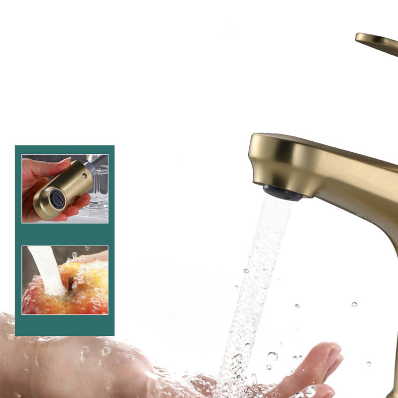 Skorter | Contemporary Basin Faucet Copper Pure Color Single Handle Pull-Out Basin Faucet