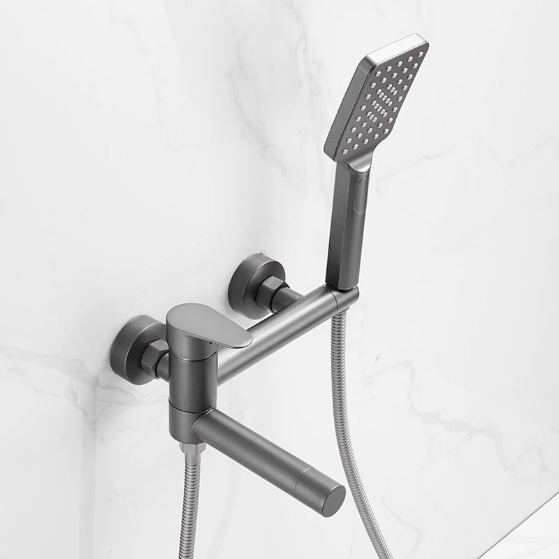 Skorter | Contemporary Wall Mounted Bathtub Filler Single Handle Metal Faucet