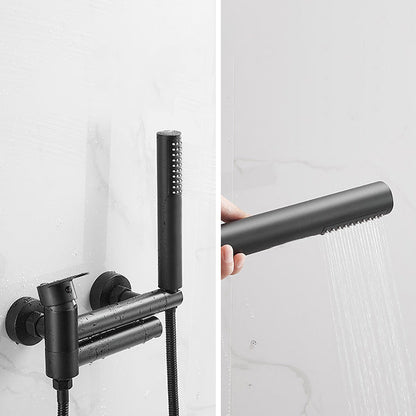 Skorter | Contemporary Wall Mounted Bathtub Filler Single Handle Metal Faucet