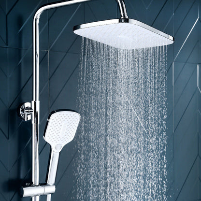 Skorter | Modern Bathroom Standard Showerhead Rainfall Square Ceiling Mounted Showerhead