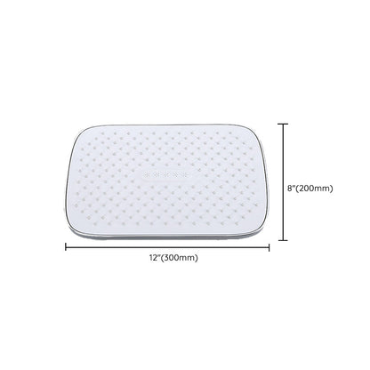 Skorter | Modern Bathroom Standard Showerhead Rainfall Square Ceiling Mounted Showerhead