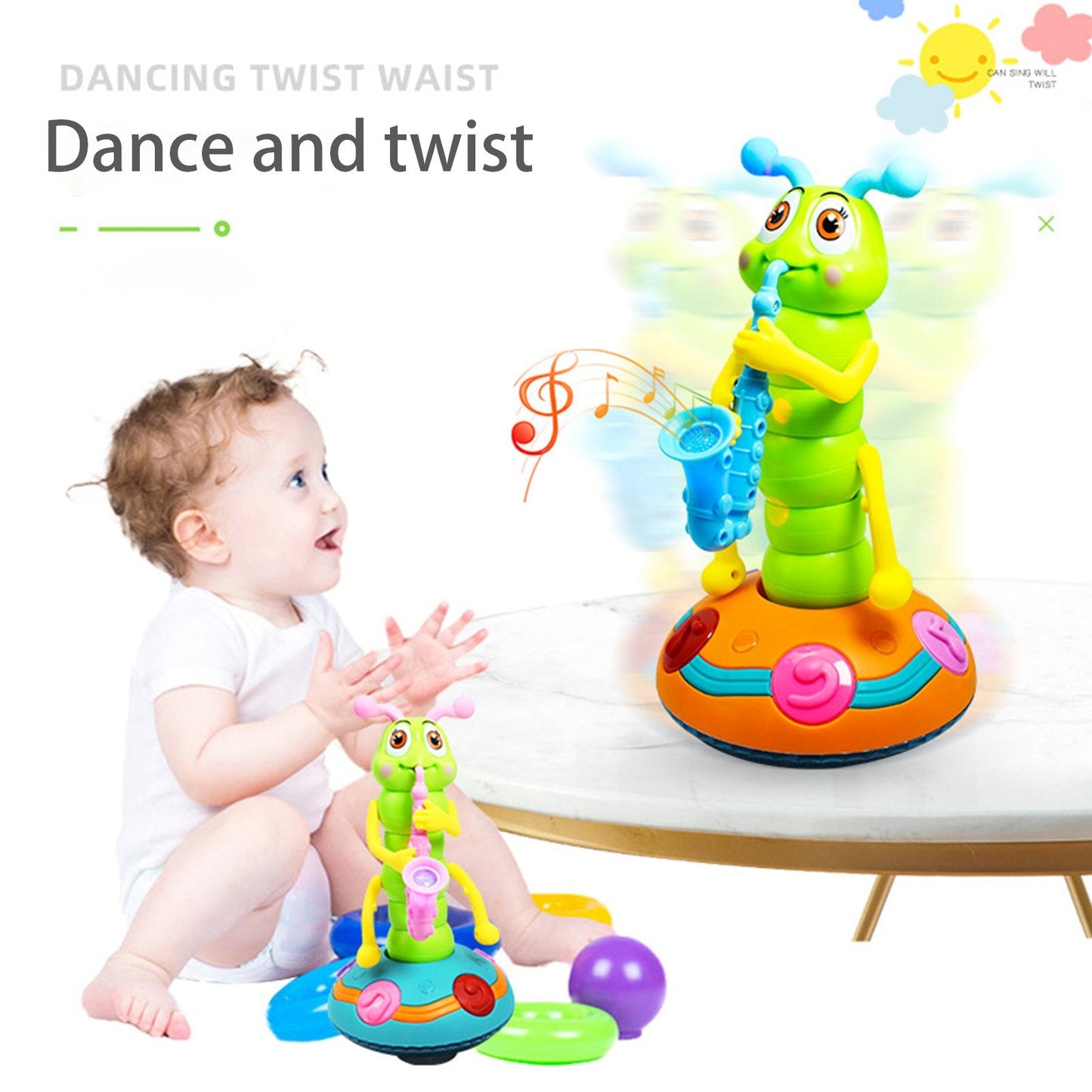 Skorter | Dancing Saxophone Caterpillar-not included battery