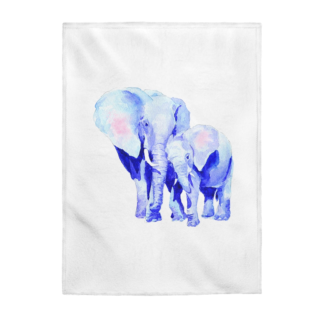 Skorter | and Baby Auspicious Elephant Velveteen Plush Blanket