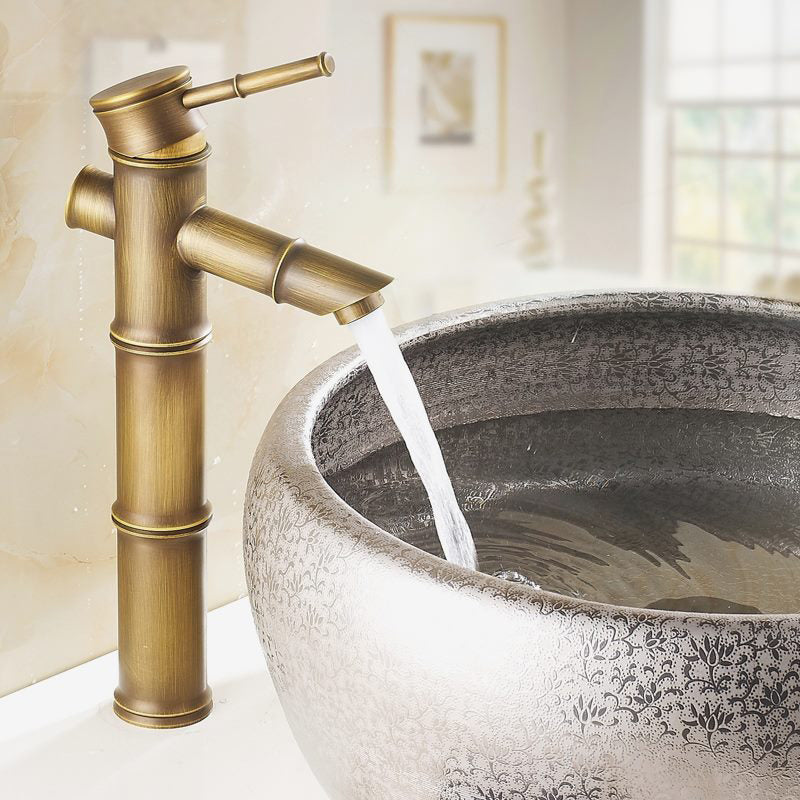 Skorter | A hole water tap country sink bathroom faucet with single lever handle