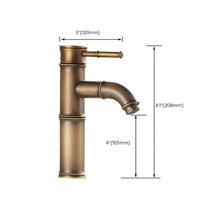 Skorter | A hole water tap country sink bathroom faucet with single lever handle