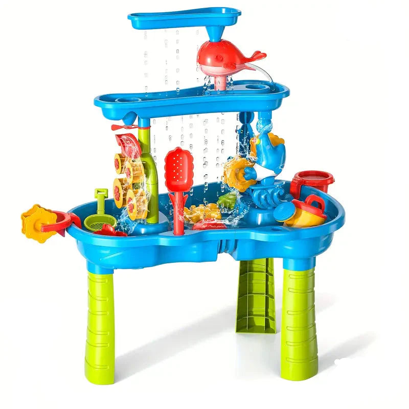 Skorter | 3-Layer Sand and Water Table | Fun & Educational Playset for Kids Ages 1–5