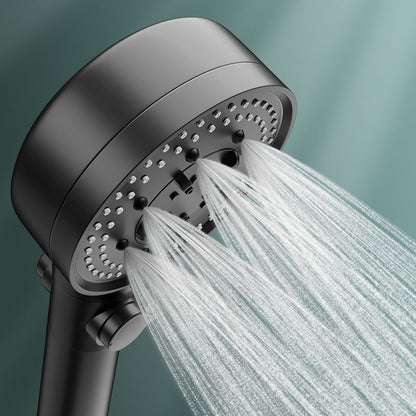 Skorter | Bathroom Shower Head 5-Stream Round Hand Shower Holder Wall Mount Shower Head
