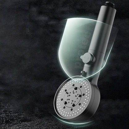 Skorter | Bathroom Shower Head 5-Stream Round Hand Shower Holder Wall Mount Shower Head