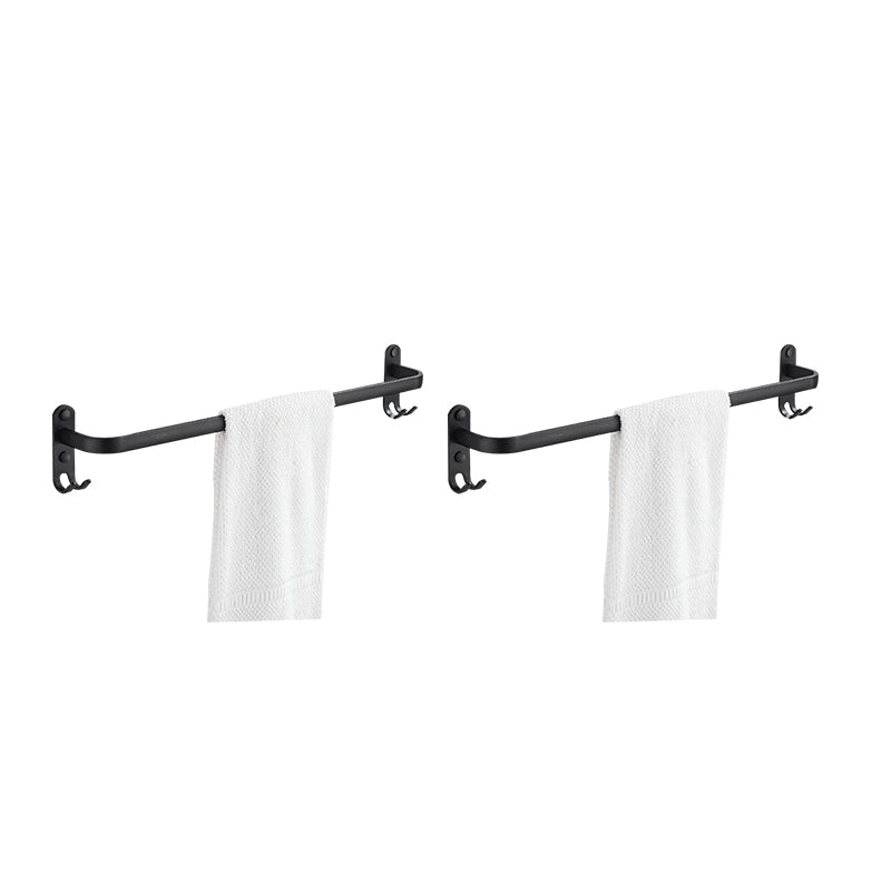 Skorter | Modern black aluminum bathroom furniture set towel bar bathroom fittings