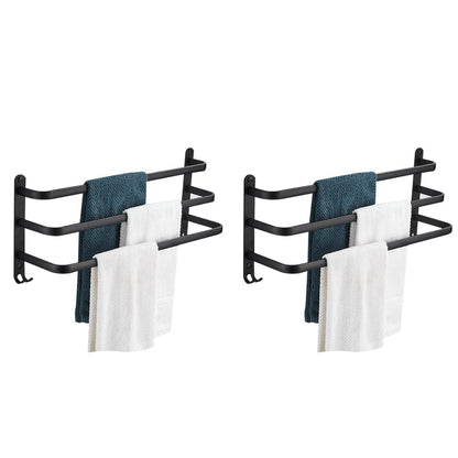 Skorter | Modern black aluminum bathroom furniture set towel bar bathroom fittings