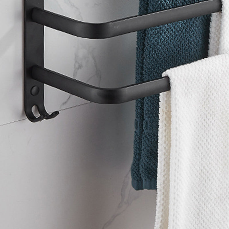 Skorter | Modern black aluminum bathroom furniture set towel bar bathroom fittings