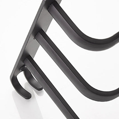 Skorter | Modern black aluminum bathroom furniture set towel bar bathroom fittings