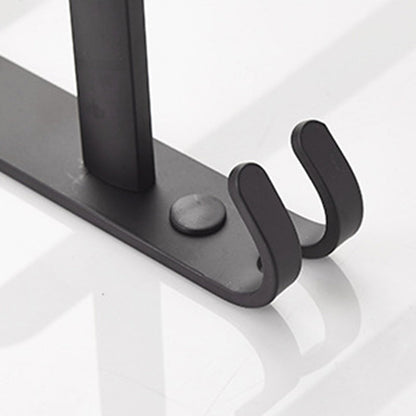 Skorter | Modern black aluminum bathroom furniture set towel bar bathroom fittings