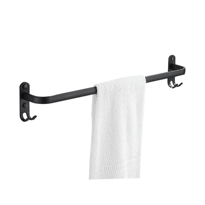 Skorter | Modern black aluminum bathroom furniture set towel bar bathroom fittings