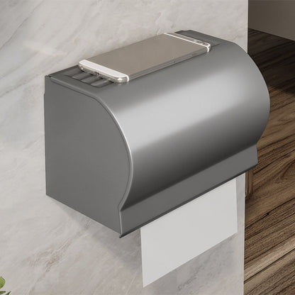 Skorter | Contemporary Bathroom Accessory Set Gray Aluminum Bathroom Shelf/Towel Holder/Bathtub Hook