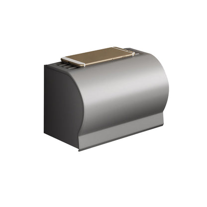 Skorter | Contemporary Bathroom Accessory Set Gray Aluminum Bathroom Shelf/Towel Holder/Bathtub Hook