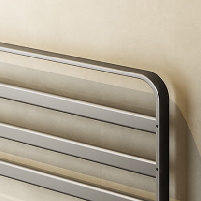 Skorter | Contemporary Bathroom Accessory Set Gray Aluminum Bathroom Shelf/Towel Holder/Bathtub Hook