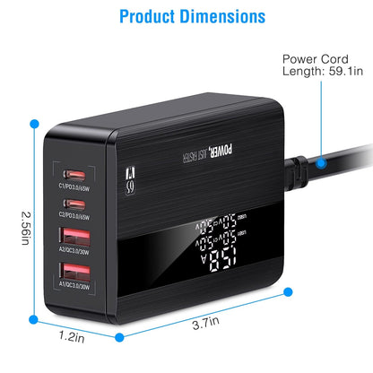 Skorter | 65W 4 USB Port Fast Wall Charger