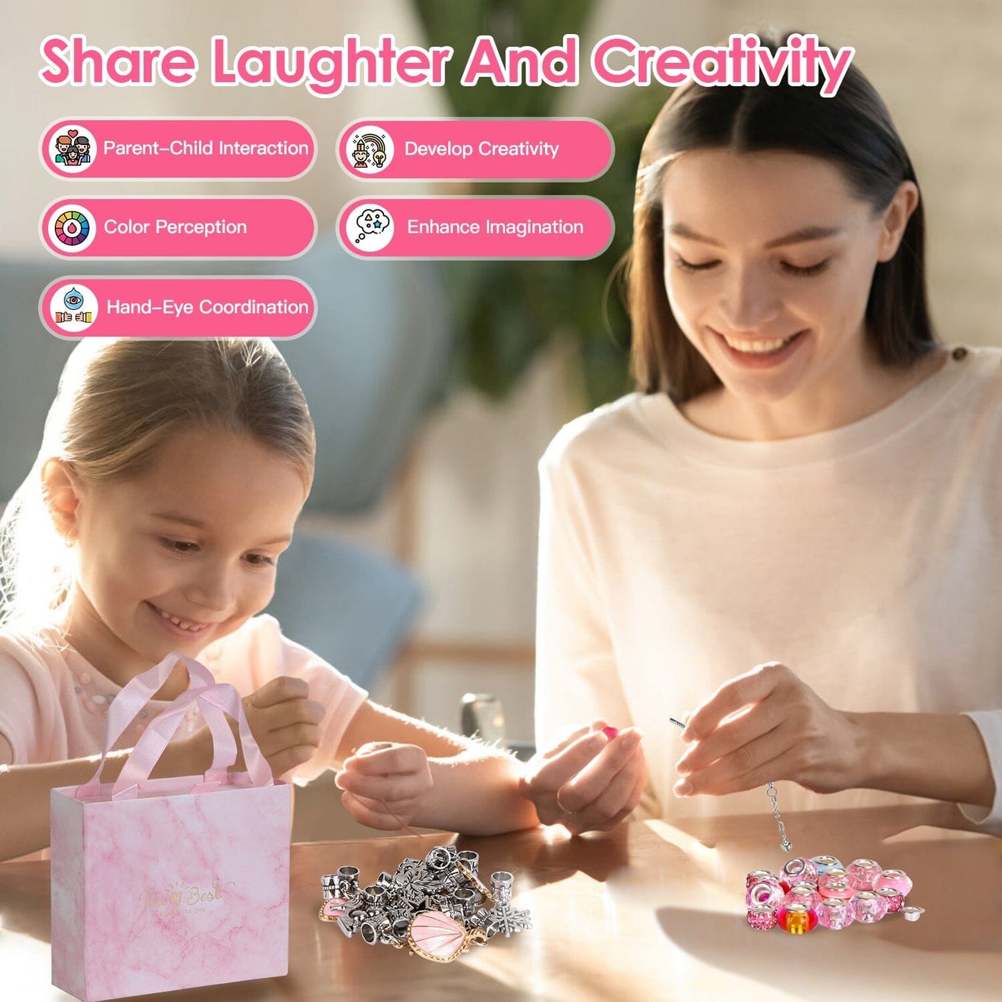 Skorter | 66 pieces: Charm bracelet making set