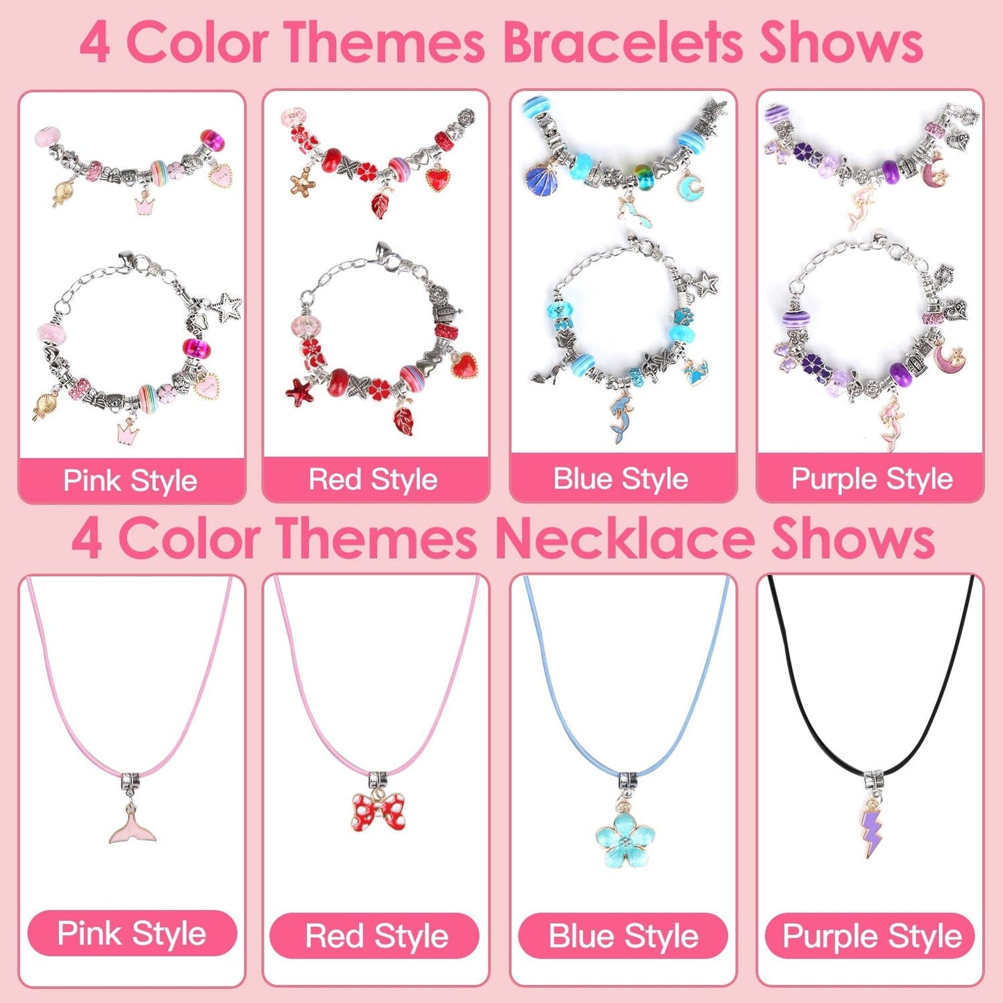 Skorter | 66 pieces: Charm bracelet making set