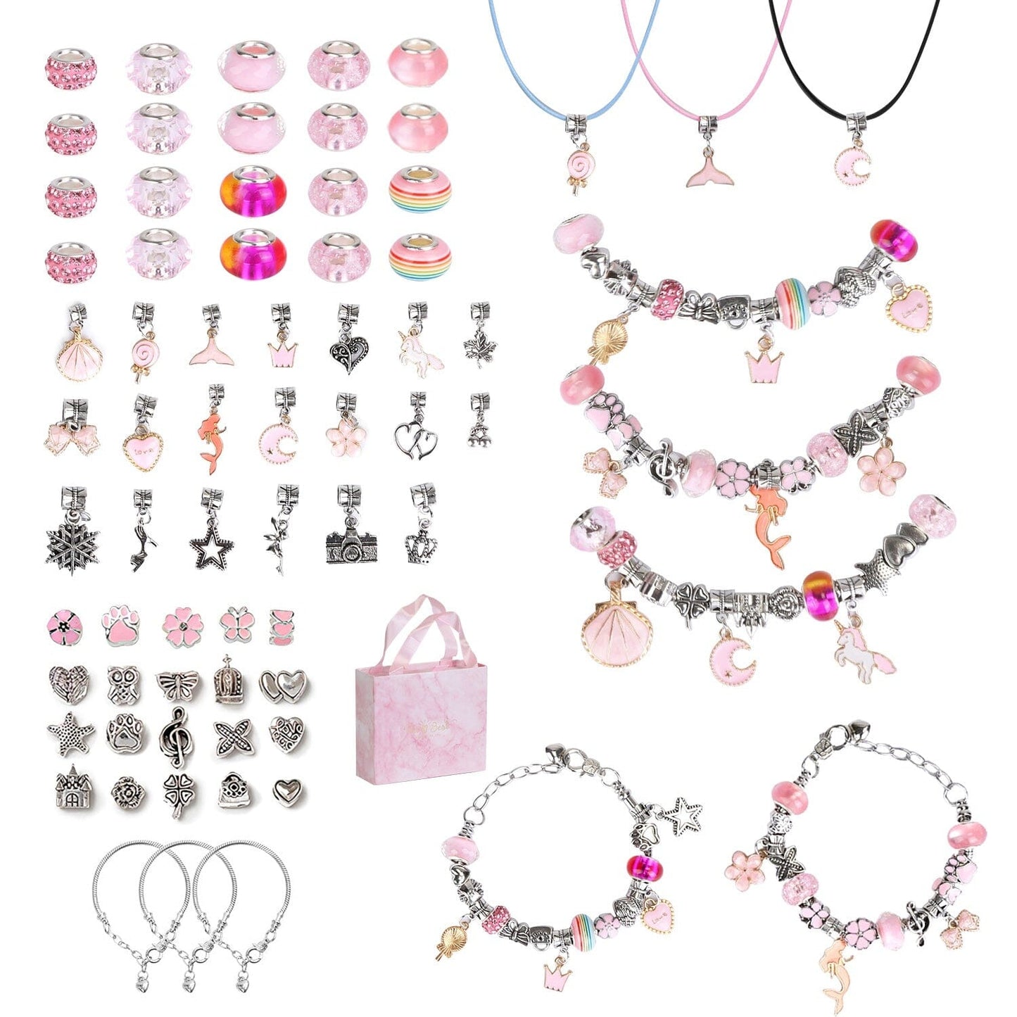 Skorter | 66 pieces: Charm bracelet making set